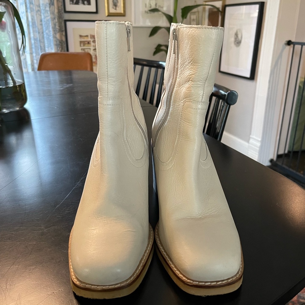 Seychelles turbulent Cream Heeled Boots - Picture 4 of 5